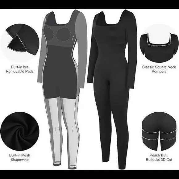 NWT *Popilush* Long Sleeve Jumpsuit, Size XXL - Picture 4 of 4